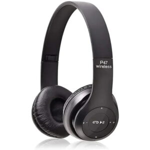 P47 Over-The-Ear Headphones Wireless Foldable Bluetooth Headset with Built in Microphone-0