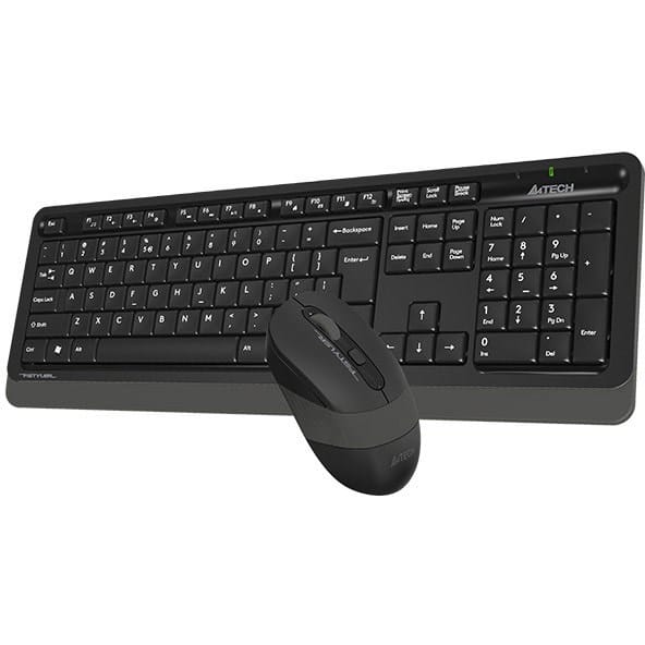 A4Tech Fstyler FG1010S 2.4G Power-Saving Wireless Desktop Set – Grey