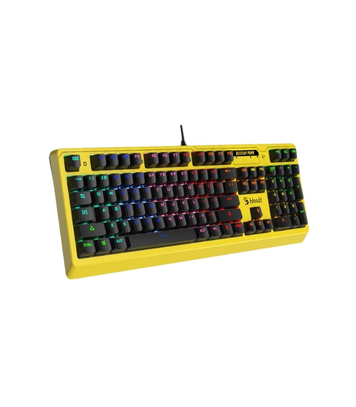 _A4tech Bloody B810RC Optical Mechanical RGB Punk Gaming Keyboard – Yellow A4tech Bloody B810RC Optical Mechanical RGB Punk Gaming Keyboard – Yellow