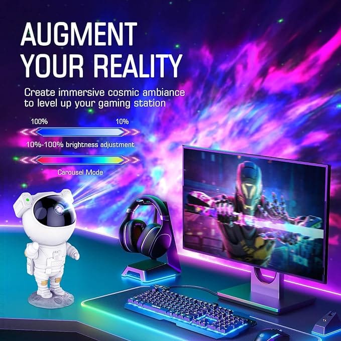 Astronaut Galaxy Star Projector Speaker