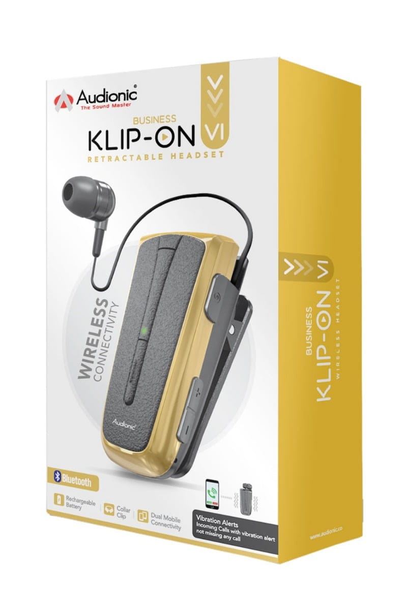 Audionic KLIP ON 6 (Black+Gold)