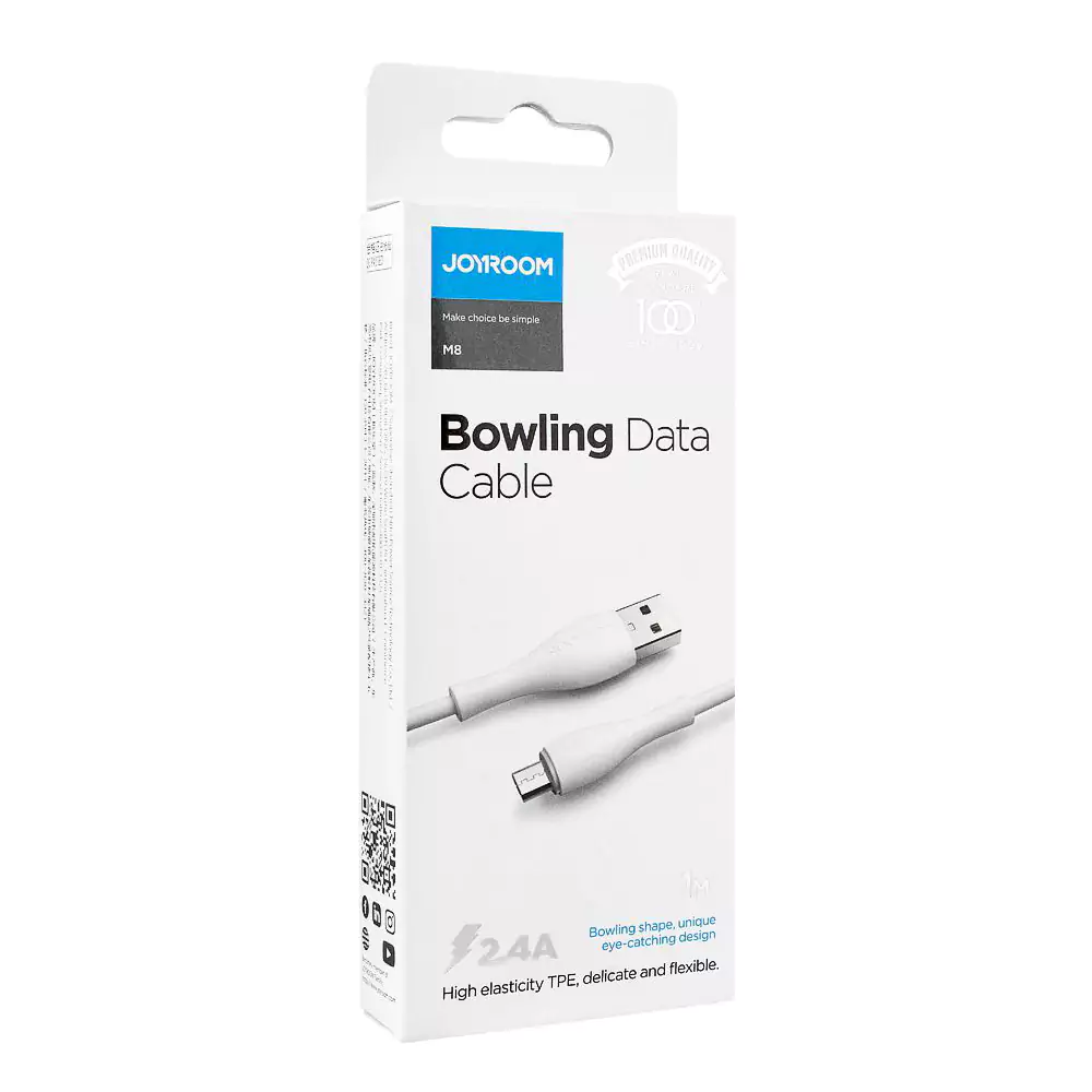 JOYROOM S-1030M8 LIGHTNING DATA CABLE 1M WHITE