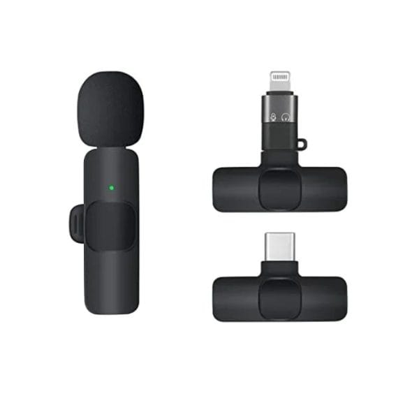 K9 Wireless Collar Mic iPhone-Android & Type C Supported Wireless Microphone