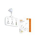 LDNIO SC2413 2 Universal Electrical Outlet with PD & QC 3.0 Fast charger Extension Socket