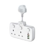 LDNIO SC2413 2 Universal Electrical Outlet with PD & QC 3.0 Fast charger Extension Socket