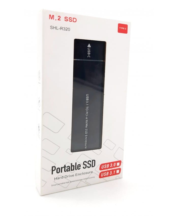 M.2 SSD SHL-R320 Portable SSD Hard Drive Enclosure Type-C