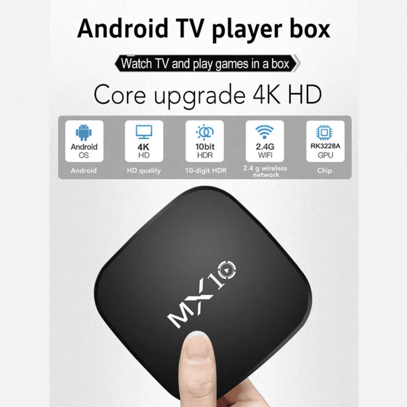 MX10 Box S Android TV 11.0 Version 1+8GB