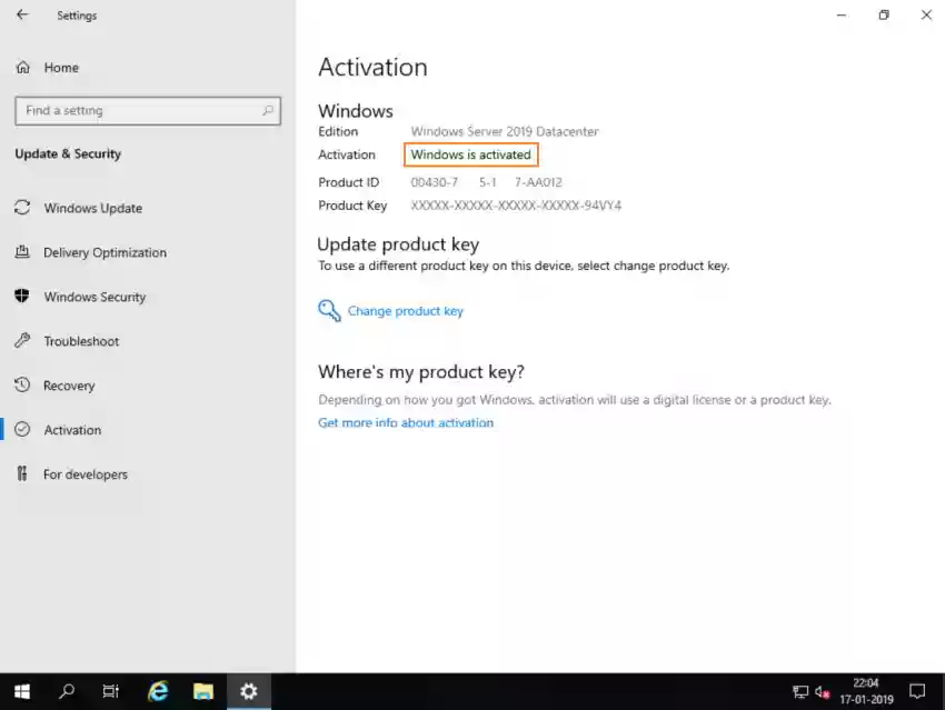 Microsoft Windows Server 2019 Datacenter CD Key Instant Delivery