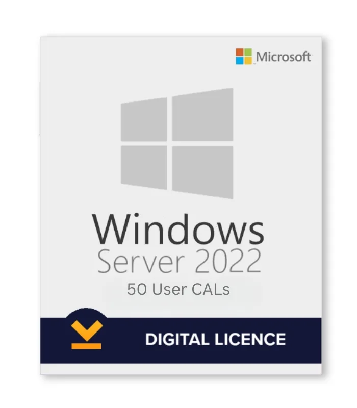 Microsoft Windows Server 2022 50 user CALs Lifetime License Key