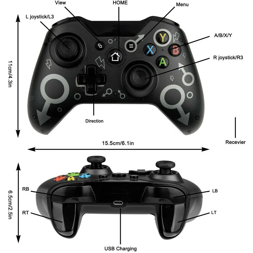N-1 Wireless Controller For PC, Xbox one, Series X & S, PS3