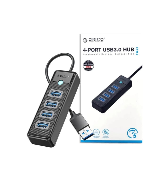 _ORICO PW4U-U3 4-Ports High-Speed Mini Splitter USB 3.0 5Gbps HUB (1) ORICO PW4U-U3 4-Ports High-Speed Mini Splitter USB 3.0 5Gbps HUB