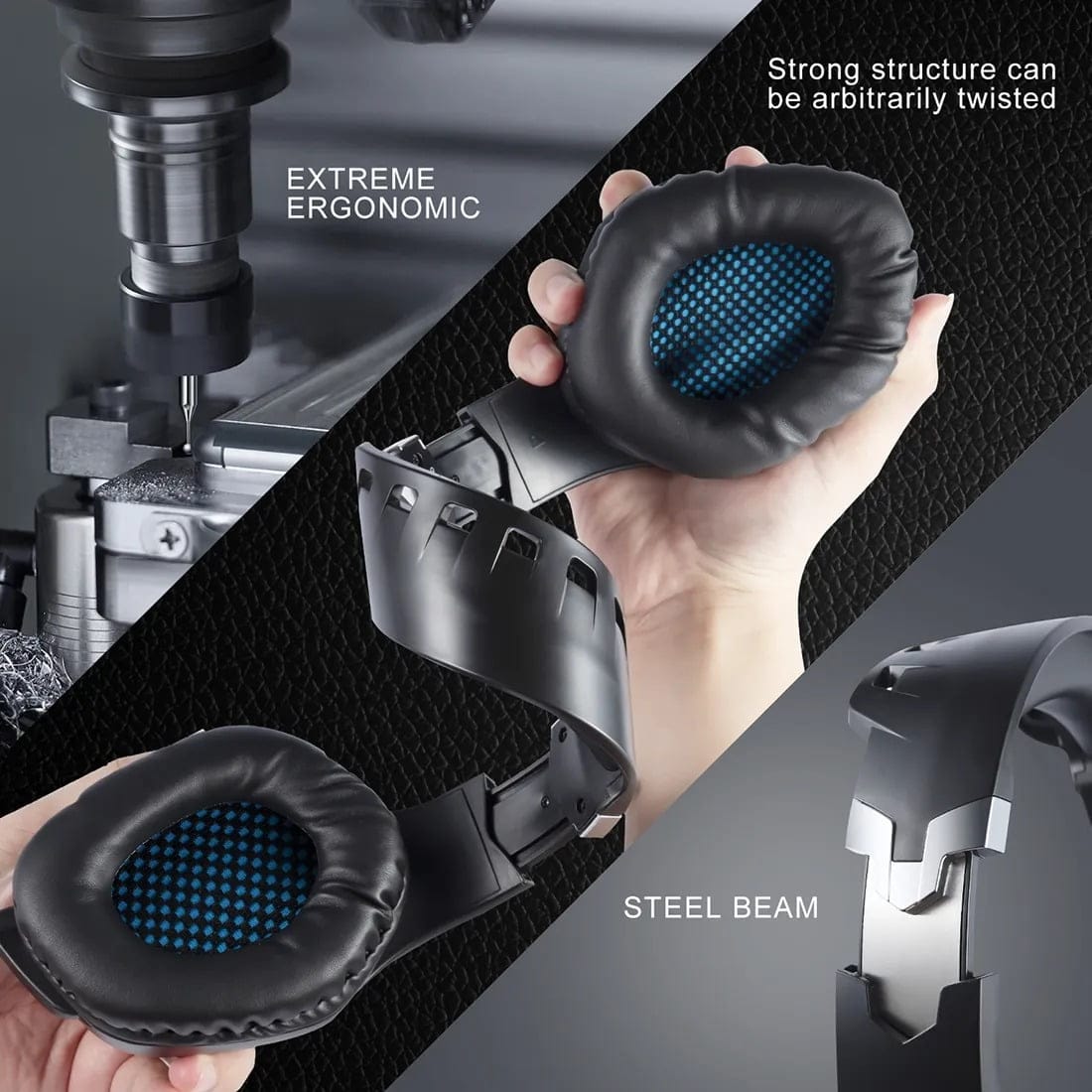 Onikuma k1B Pro Blue Headphone