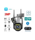 PTZ Wifi Outdoor Wireless Dual Lens IP Camera 2Mp+2Mp 4Mp Night Vision