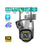 PTZ Wifi Outdoor Wireless Dual Lens IP Camera 2Mp+2Mp 4Mp Night Vision