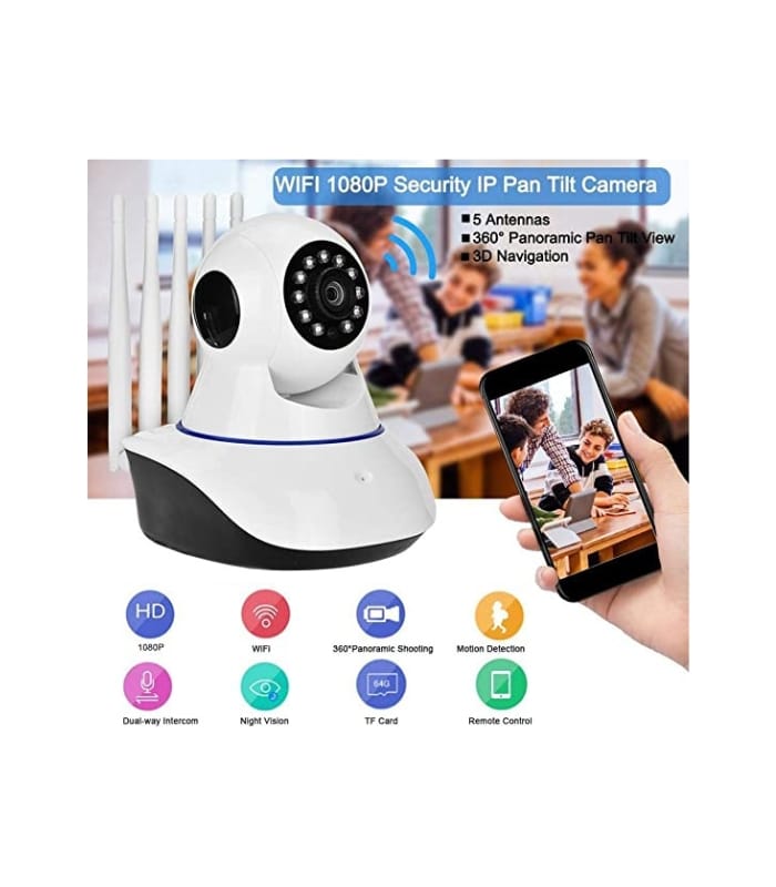 Pix-Link 5 Antenna IPC App New Color Night Vision Camera 2MP 1080p Pix-Link 5 Antenna IPC App New Color Night Vision Camera 2MP 1080p