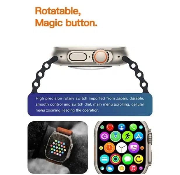 Smart Watch 19 Ultra Max 2.19 inch large display Black Color only