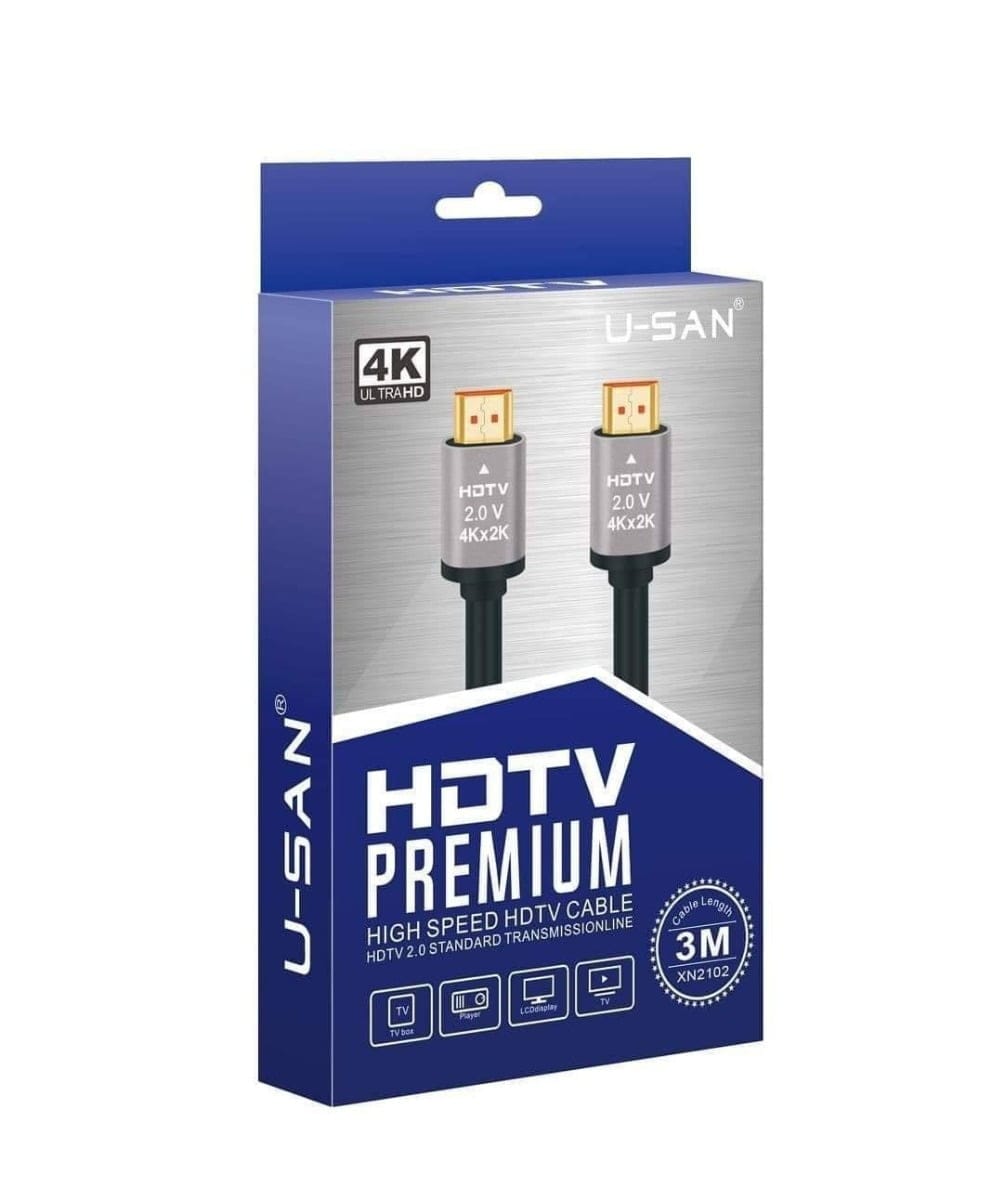 U-San HD 2.1V Premium High Speed 3m HDMI Cable 8k