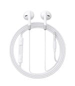 joyroom JR-EW01 3.5MM Wired Series Half In-Ear Wired Earphones white/black