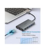 Aceele Docking Station 2 HDMI, 12 in 1 USB C Hub with Dual HDMI 4K