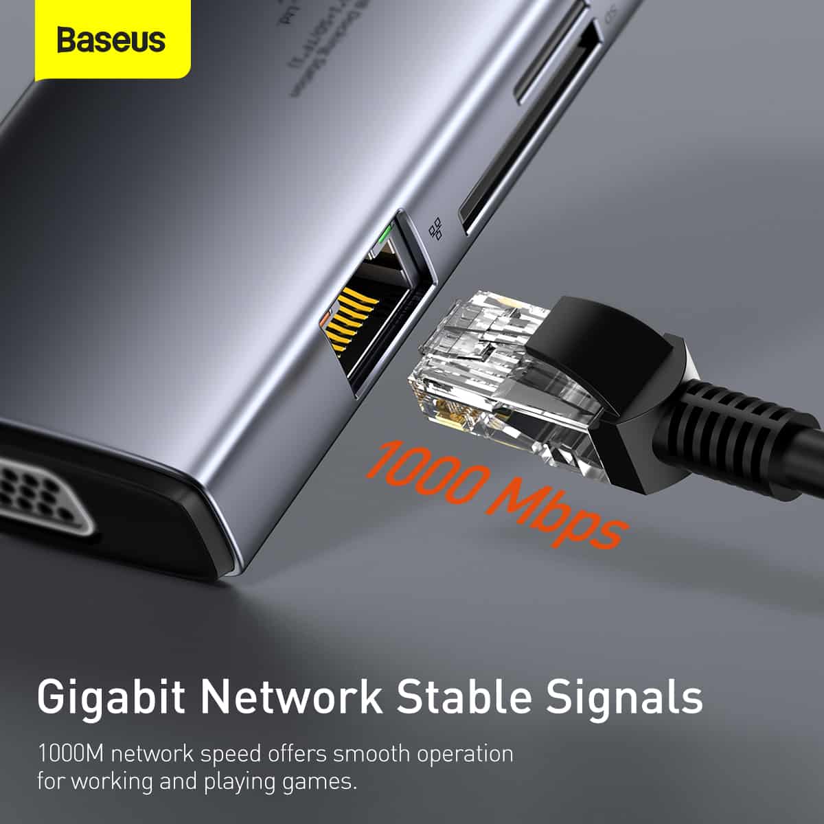 Baseus Metal Gleam Series 9-in-1 Multi-functional Type-C HUB