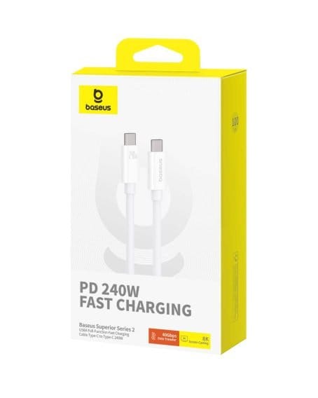 Baseus Superior Series 2 USB4 Full-Function Fast Charging Cable Type-C to Type-C 240W