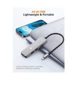 NOVOO USB C Hub 5 in 1 Aluminum with HDMI 4K Adapter