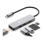 NOVOO USB C Hub 5 in 1 Aluminum with HDMI 4K Adapter