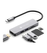 NOVOO USB C Hub 5 in 1 Aluminum with HDMI 4K Adapter