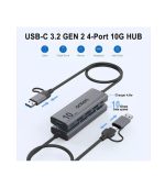 Onten OTN-UCA611 10Gbps USB C Hub,USB C to USB C A Adapter