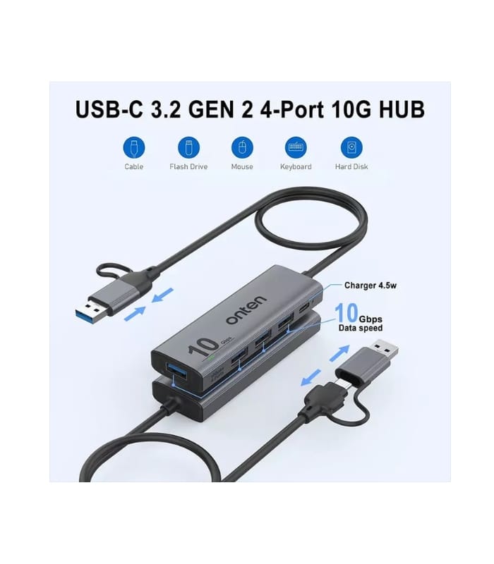 _Onten OTN-UCA611 10Gbps USB C Hub,USB C to USB CA Adapter (1) Onten OTN-UCA611 10Gbps USB C Hub,USB C to USB C A Adapter