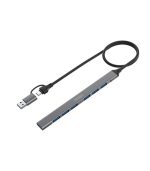 Onten USB+Type C To 7-Port USB Hub UCA9702