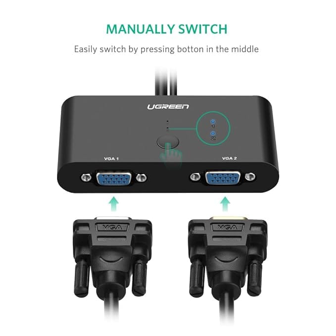 UGREEN 2-Port VGA Switcher 30711