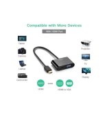 UGREEN HDMI To VGA+HDMI Converter 40744