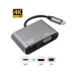 2 in 1 Converter USB C to HDMI + VGA Adapter (2) 2 in 1 Converter USB C to HDMI + VGA Adapter