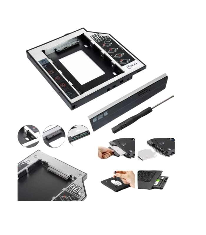 2nd Secend HDD Caddy 9.5mm 12.7mm SATA 3.0 2.5 HHDSSD Case (1) 2nd Secend HDD Caddy 9.5mm 12.7mm SATA 3.0 2.5 HHDSSD Case