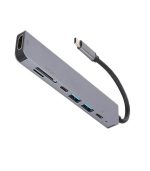 7In1 USB C Hub Adapter to 4K HDMI Hub +USB+PD Multifunction Adapter