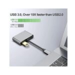 Adapter 4 in 1 usb-c to HUB PD HDTV+VGA+USB