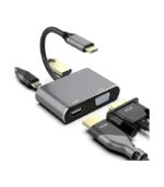 Adapter 4 in 1 usb-c to HUB PD HDTV+VGA+USB