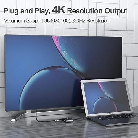 Adapter 4 in 1 usb-c to HUB PD HDTV+VGA+USB
