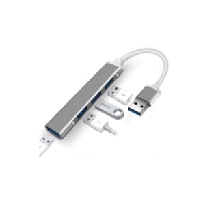 Aluminium Shell Portable 4 Ports USB 3.0 Adapter