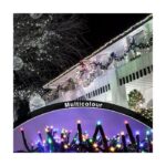 Ansio Fairy Lights Outdoor Indoor 6 m 480 LED Cluster Fairy Lights Christmas Tree Lights Power for Christmas