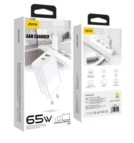 Aspor 65W GaN Adapter Charger A851
