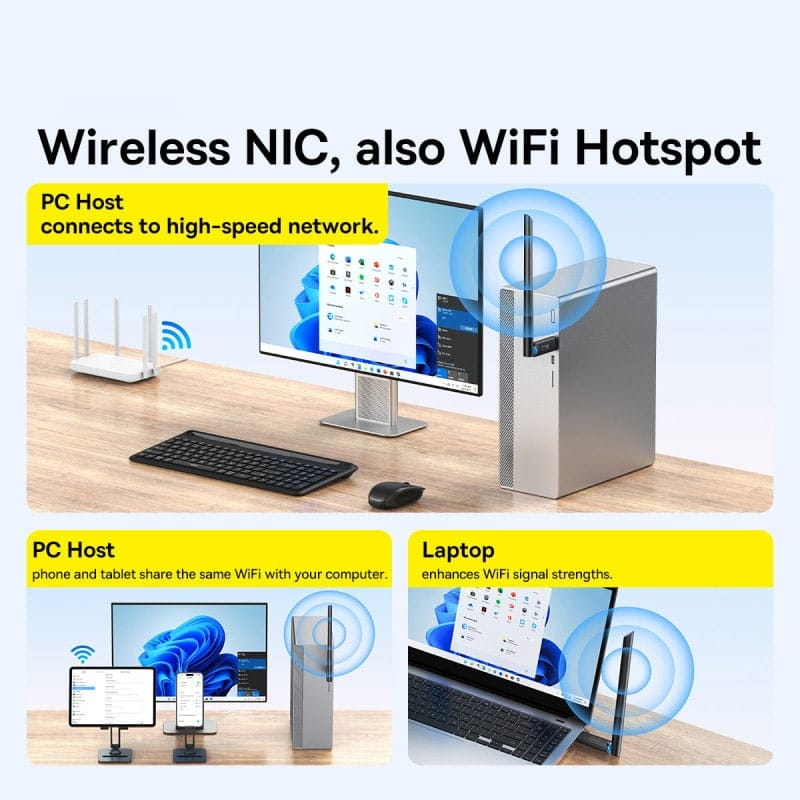 Baseus Fast Joy Series 150Mbps WiFi Receiver External Antenna