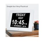 Gsituk 8 Inch 12 Alarm Digital Clock with Digital Frame Function, Digital