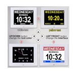 Gsituk 8 Inch 12 Alarm Digital Clock with Digital Frame Function, Digital