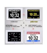 Gsituk 8 Inch 12 Alarm Digital Clock with Digital Frame Function, Digital