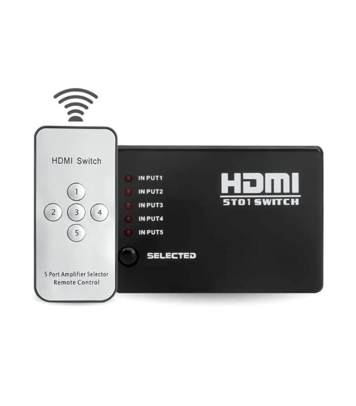 Hdmi Switch Hdmi 4Kx2K Hdmi1.4 Mini Hdmi Amplifier Switcher 5X1 5 Port
