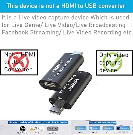 Hdmi To Usb Video Capture Card 1080p Hd Recorder