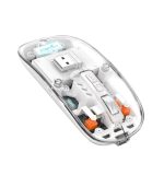 Mouse BT Wireless M233,Transparent Magnetic Mouse 2.4G Rechargeable for PC Rechargeable
