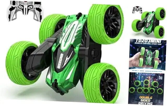 Age Range: Suitable for boys aged 4-7 years old, providing age-appropriate fun and development. 2.4GHz Frequency: This allows for smooth, interference-free control of the car, with a good range and the ability for multiple cars to be used simultaneously without interference. Double-Sided Design: The car can drive on both sides, offering more versatility in play. If it flips over, it can keep going without interruption. 360° Flips: The car is capable of performing impressive 360-degree flips, which makes it a thrilling toy for young adventurers. Durable Build: Built to withstand rough play and crashes, ensuring it lasts even in the hands of energetic children. Easy to Control: The controls are simple and intuitive, making it easy for younger kids to navigate. Color: The car comes in a bright blue color, appealing to children who enjoy vibrant, eye-catching designs.